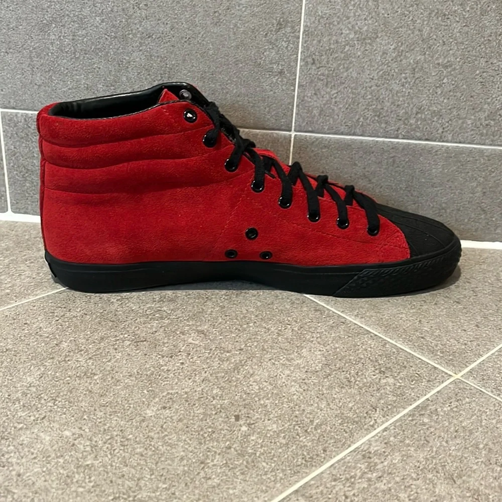 Vision Street Wear VSW Suede Hi skate skateboard shoes sneakers red Mens Size 13